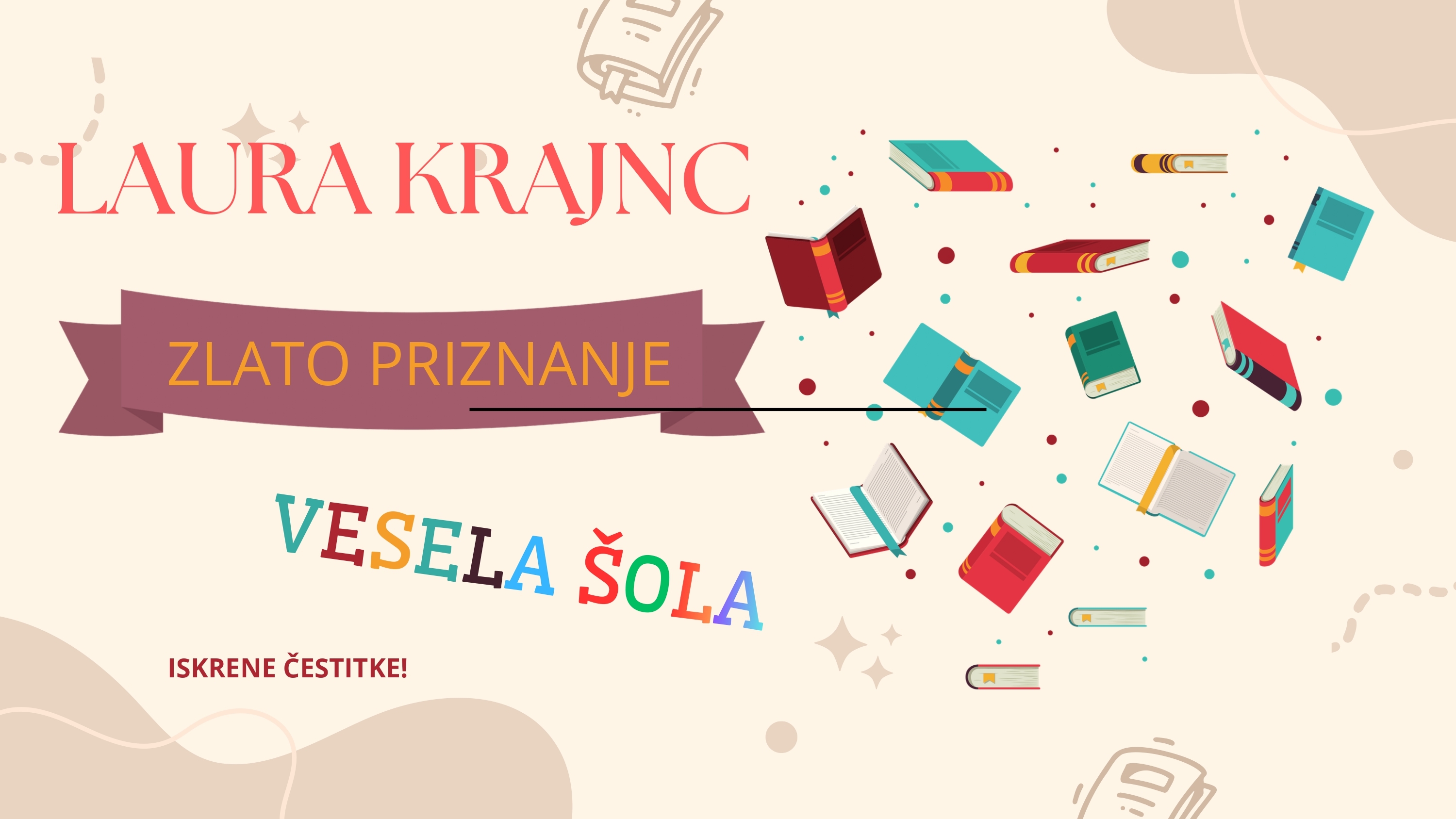 ZLATO PRIZNANJE LAURA KRAJNC
