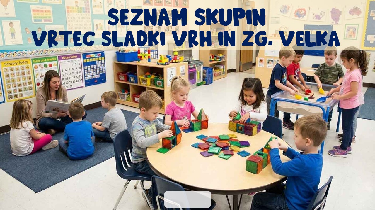 Vrtec - skupine